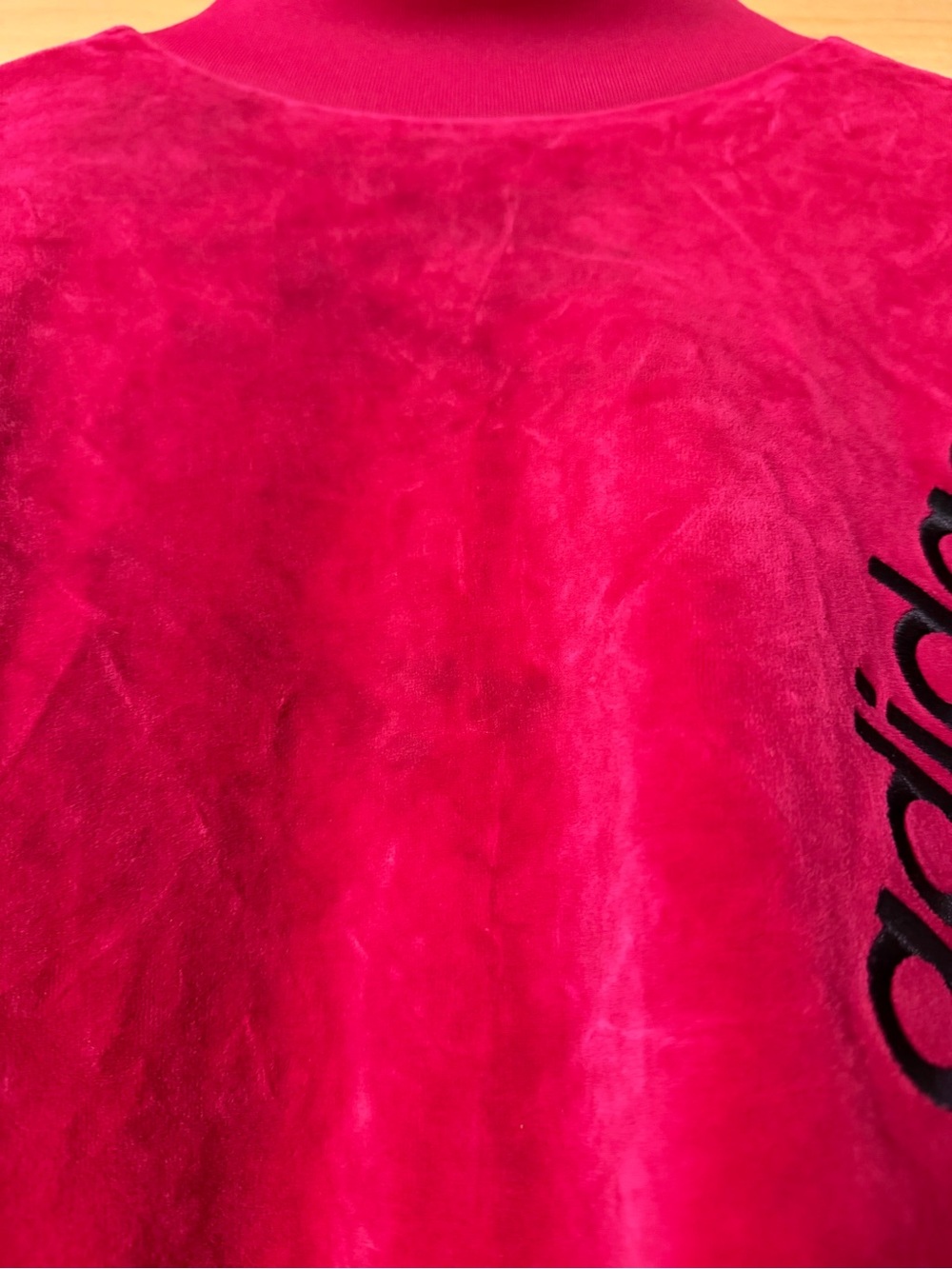 Vintage Adidas velour cropped track jacket - Picture 4 of 5
